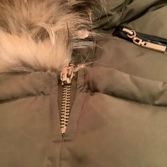 RELISH Women parka JACKET COAT S/XS REAL FINN RACOON,REAL LEATHER  TRIM - Picture 7 of 15